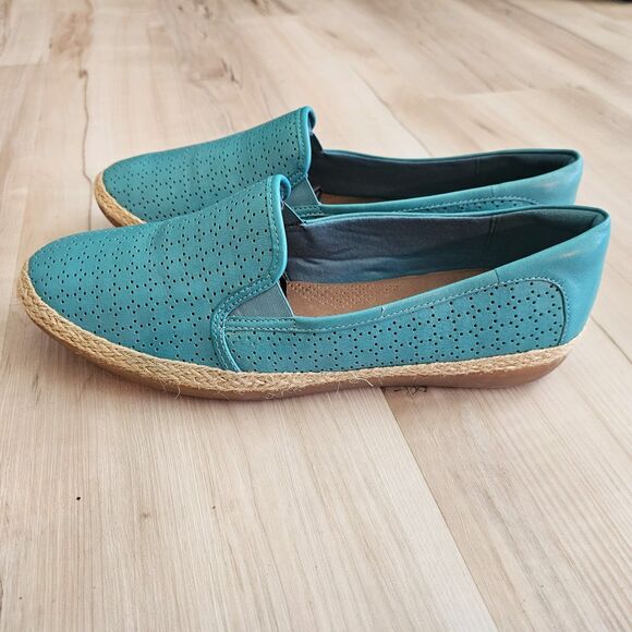 Turquoise/Teal Colored Clarks Danelly Ballet Flat Women's Size 10 - Picture 10 of 10